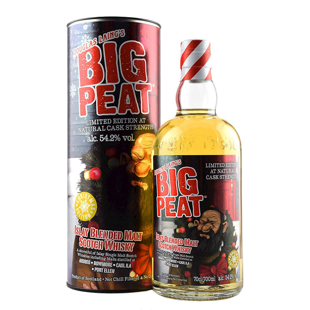 Big Peat Christmas Edition 2022 Sherry Cask Strength 54.2% Small Batch Malt Whisky – Islay Scotland